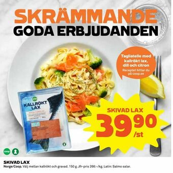 Coop Daglivs Skivad lax erbjuda