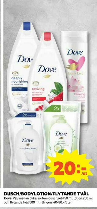 Coop Daglivs Dusch/bodylotion/flytande tvål erbjuda