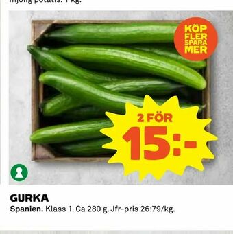 Coop Daglivs Gurka erbjuda