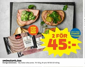Coop Daglivs Smörgåspålägg erbjuda