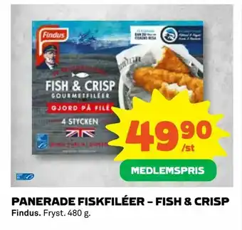 Panerade fiskfiléer - fish & crisp