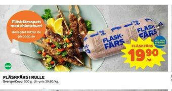 Fläskfärs i rulle