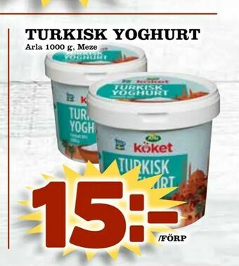 Din Mat Turkisk yoghurt erbjuda
