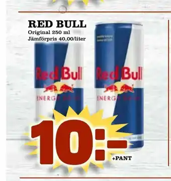 Din Mat Red bull erbjuda