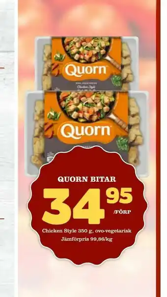 Din Mat Quorn bitar erbjuda