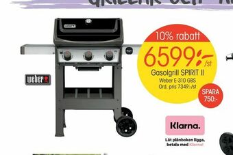 EKO Gasolgrill SPIRIT II erbjuda