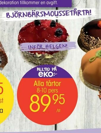 EKO Alla tårtor erbjuda