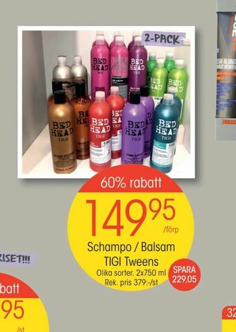EKO Schampo / Balsam TIGI Tweens erbjuda