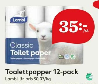 Hemköp Toalettpapper 12-pack erbjuda