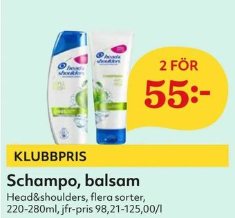 Hemköp Schampo, balsam erbjuda