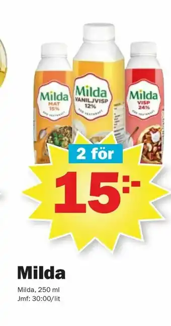 Pekås Milda erbjuda