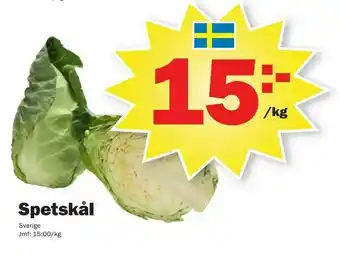Pekås Spetskål erbjuda