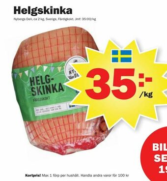 Pekås Helgskinka erbjuda