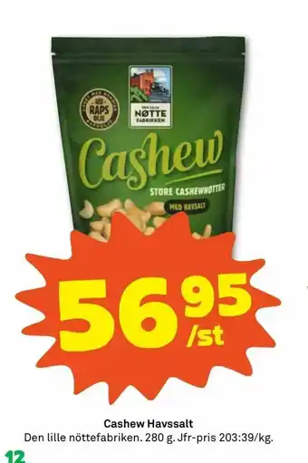 Cashew Havssalt