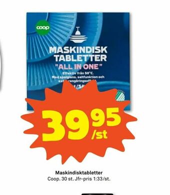 Stora Coop Maskindisktabletter erbjuda