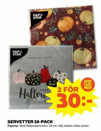 Stora Coop Servetter 20-pack erbjuda