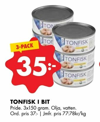 ÖoB Tonfisk i bit erbjuda