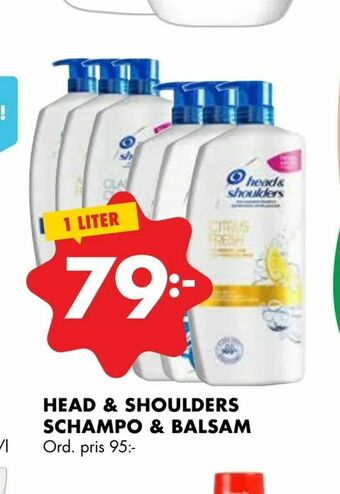 ÖoB Head & shoulders schampo & balsam erbjuda