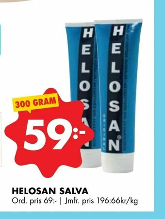 ÖoB Helosan salva erbjuda