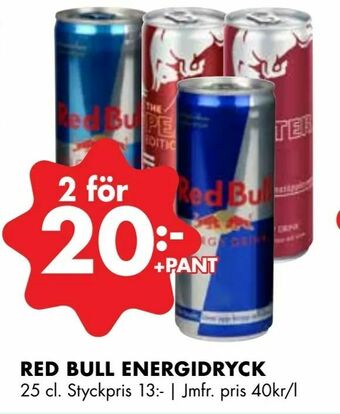 ÖoB Red bull energidryck erbjuda