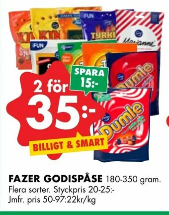ÖoB Fazer godispåse erbjuda