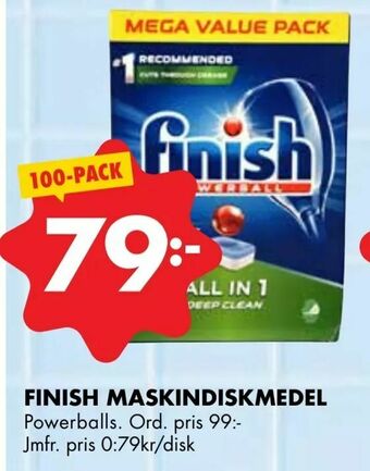 ÖoB Finish maskindiskmedel erbjuda