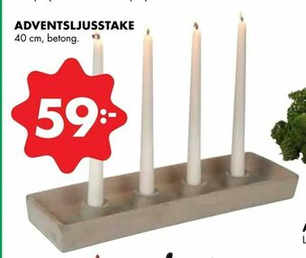 ÖoB Adventsljusstake erbjuda