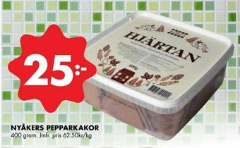 ÖoB Nyåkers pepparkakor erbjuda