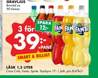 ÖoB Läsk 1,5 liter erbjuda