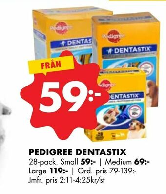 ÖoB Pedigree dentastix erbjuda