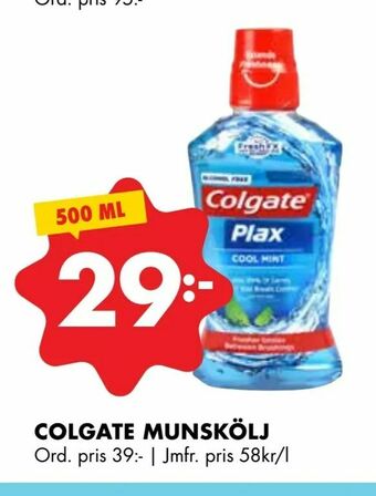 ÖoB Colgate munskölj erbjuda