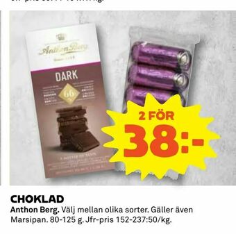 Coop Choklad erbjuda