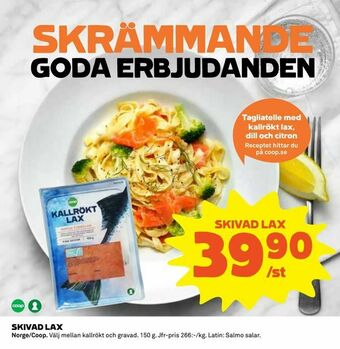 Coop Skivad lax erbjuda