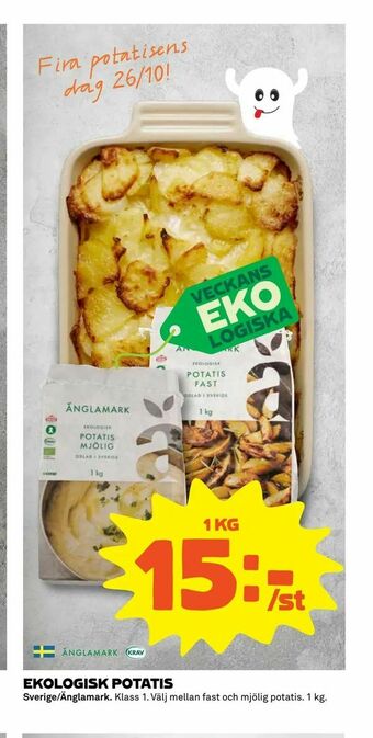 Coop Extra Ekologisk potatis erbjuda