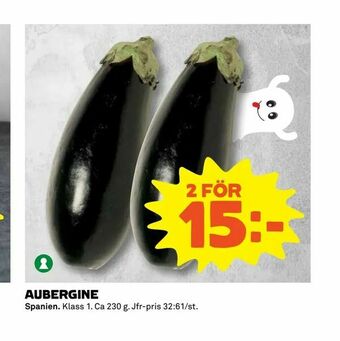 Coop Extra Aubergine erbjuda