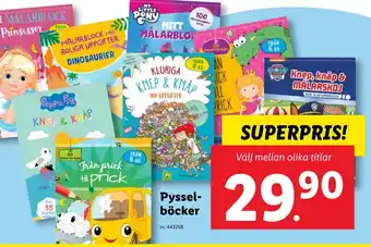 Lidl Pyssel- böcker erbjuda