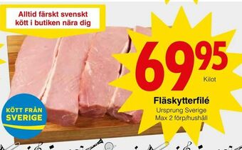 Matöppet Fläskytterfilé erbjuda