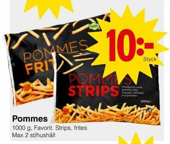 Matöppet Pommes erbjuda