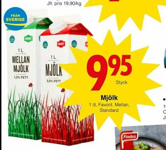 Matöppet Mjölk erbjuda