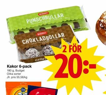 Matöppet Kakor 6-pack erbjuda