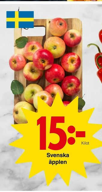Matöppet Svenska äpplen erbjuda