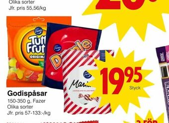 Matöppet Godispåsar erbjuda