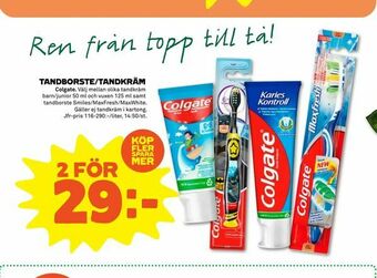 Stora Coop Tandborste/tandkräm erbjuda