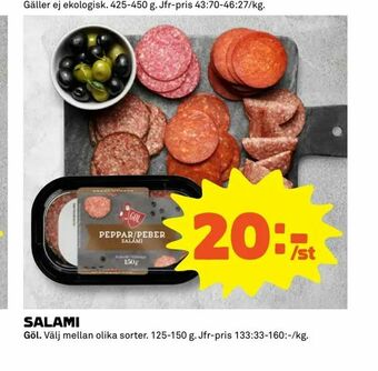 Coop Extra Salami erbjuda