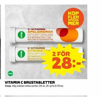 Vitamin c brustabletter