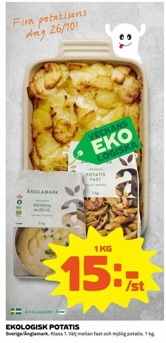 Coop Extra Ekologisk potatis erbjuda