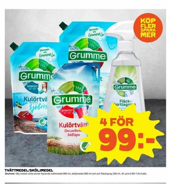 Coop Extra Tvättmedel/sköljmedel erbjuda