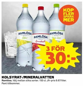 Kolsyrat-/mineralvatten