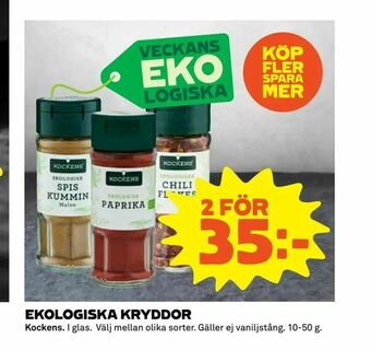 Coop Extra Ekologiska kryddor erbjuda