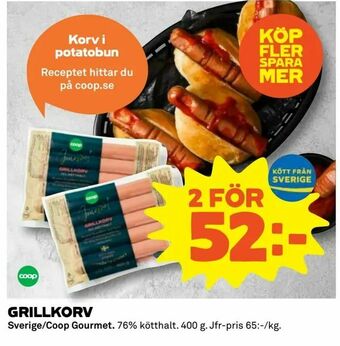 Coop Extra Grillkorv erbjuda